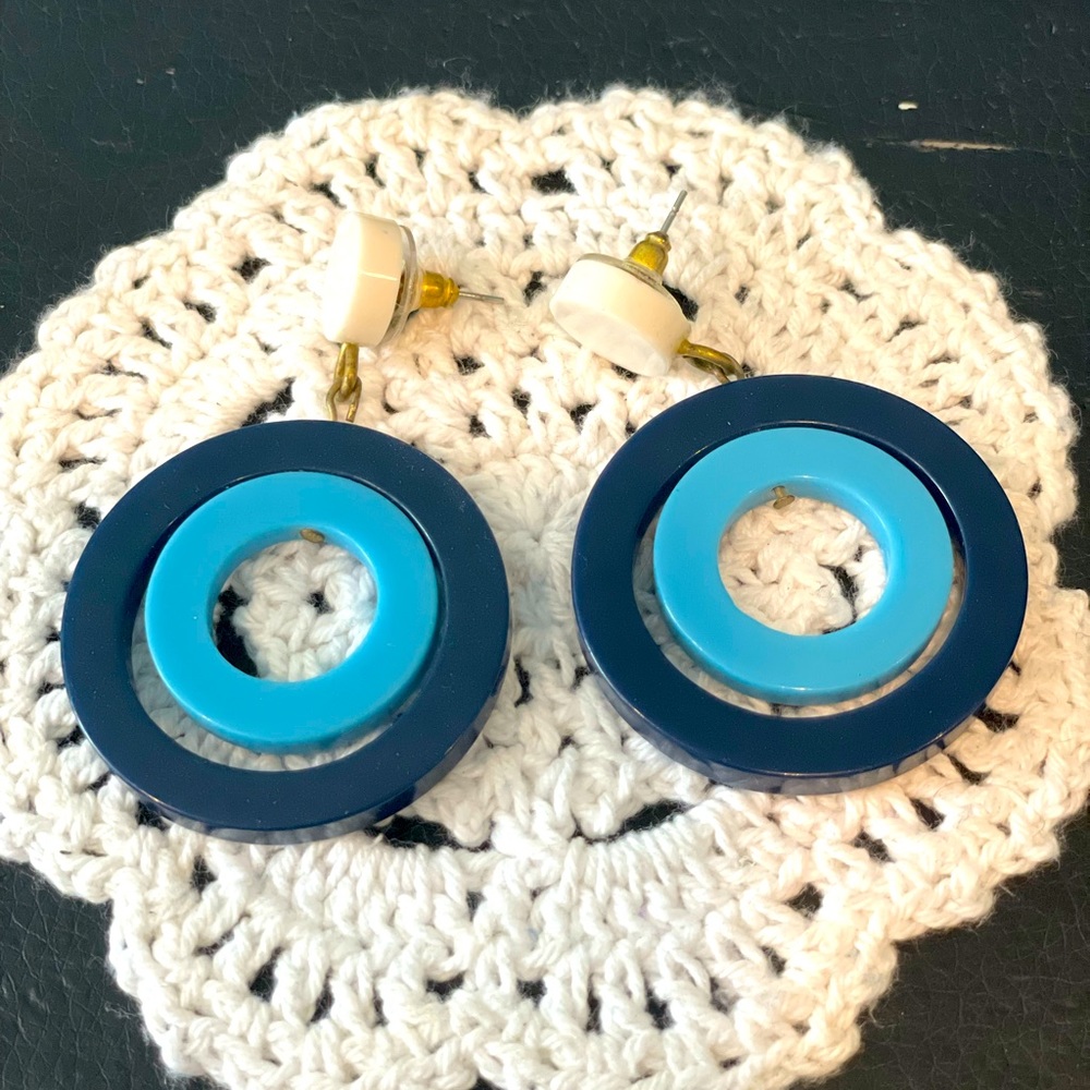 Vintage plastic Geometric Earrings